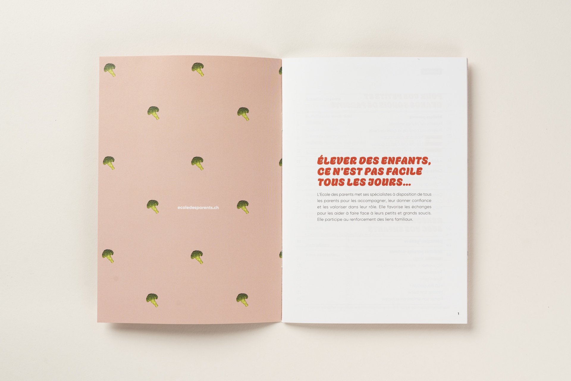 Brochure impression offset quadrichromie