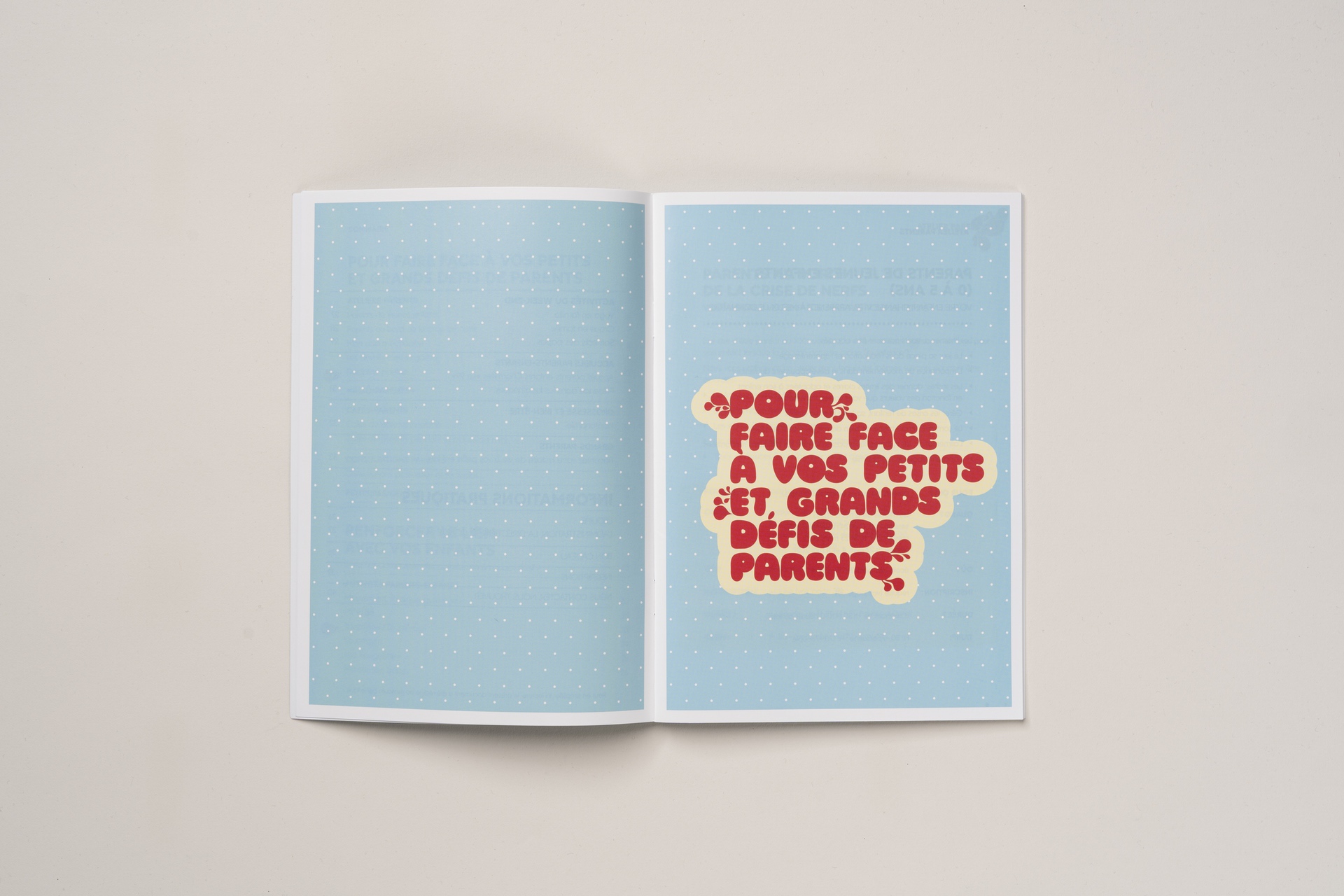 Brochure impression offset quadrichromie