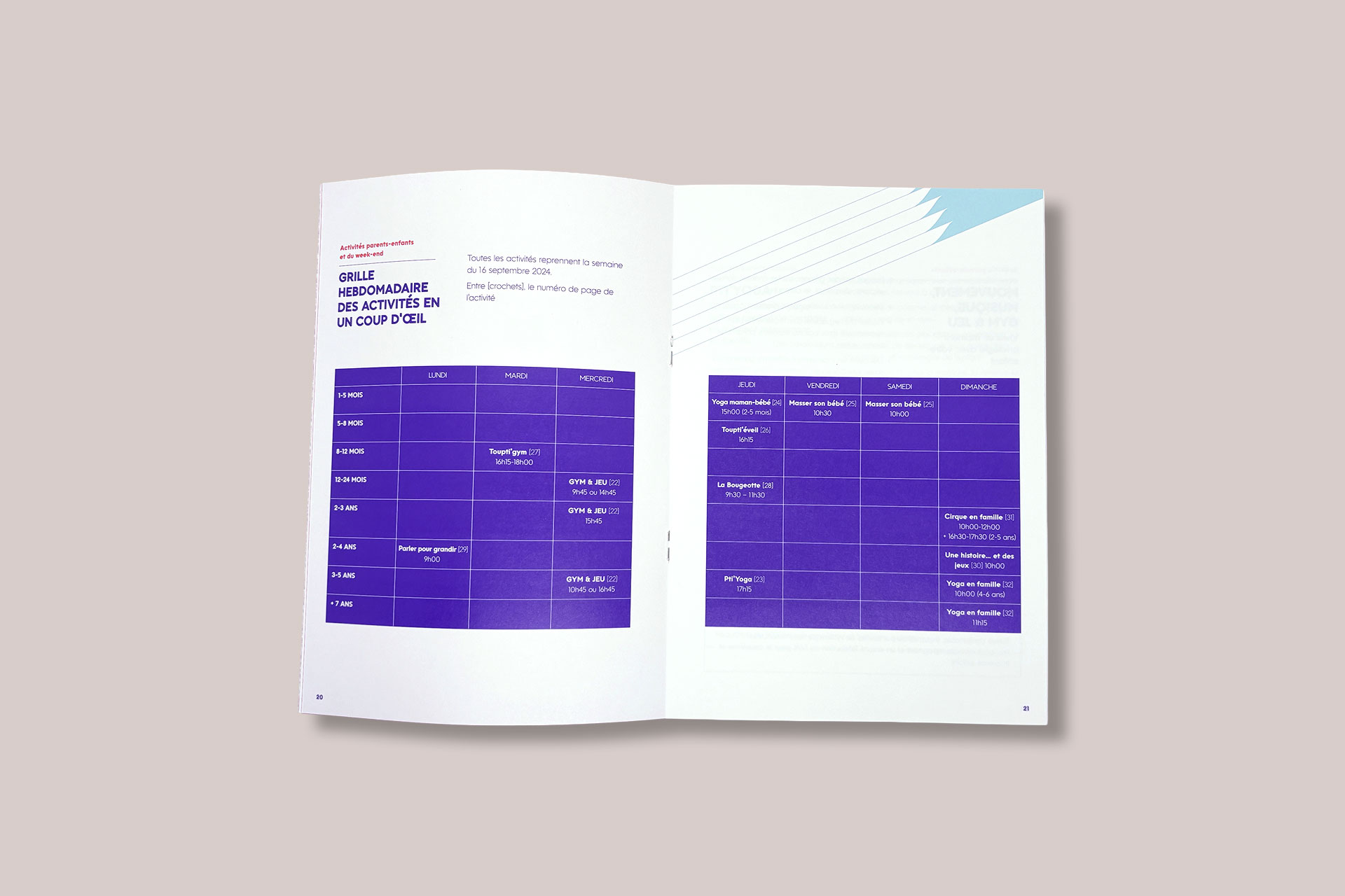 Brochure impression offset quadrichromie