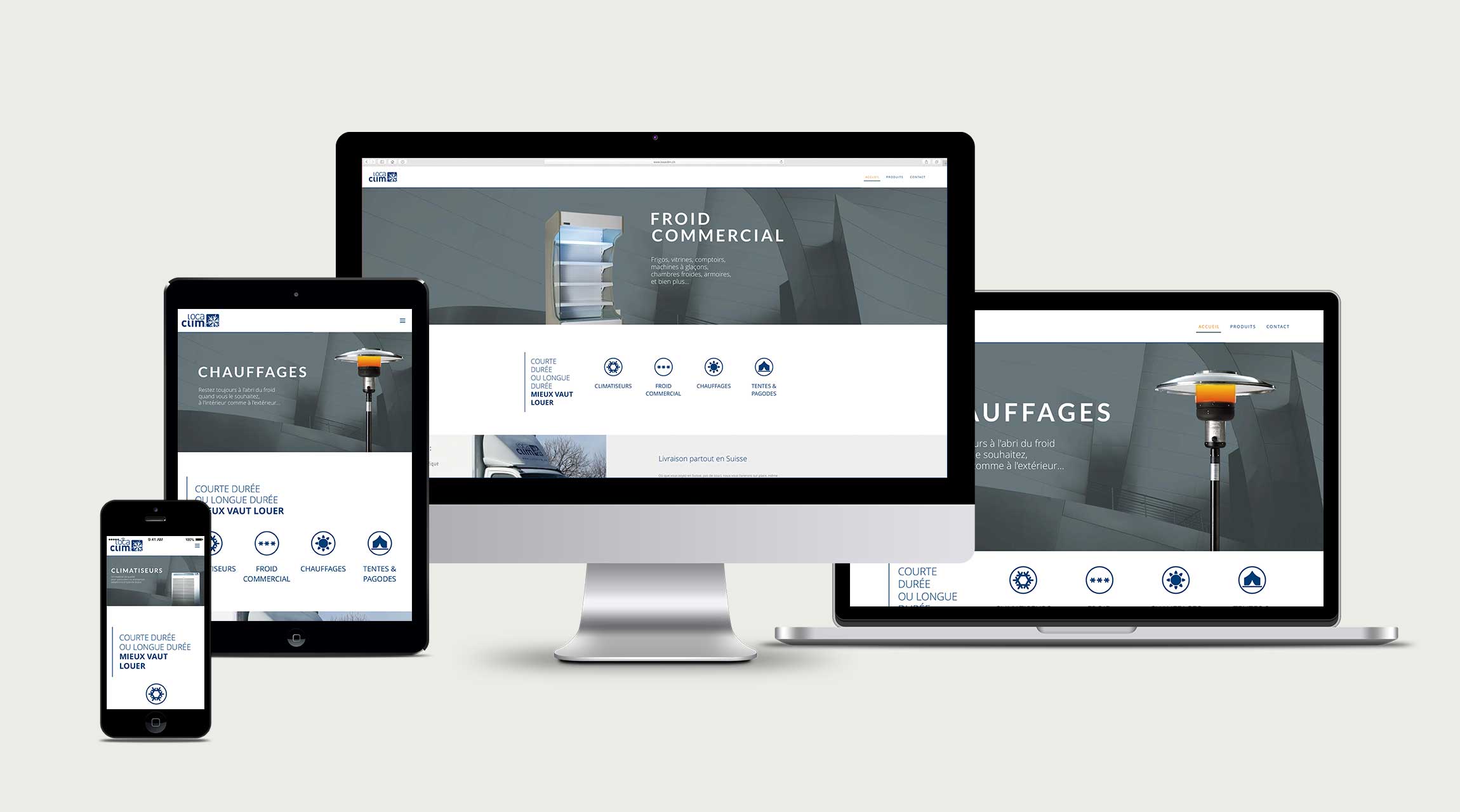 Site Internet pour Locaclim