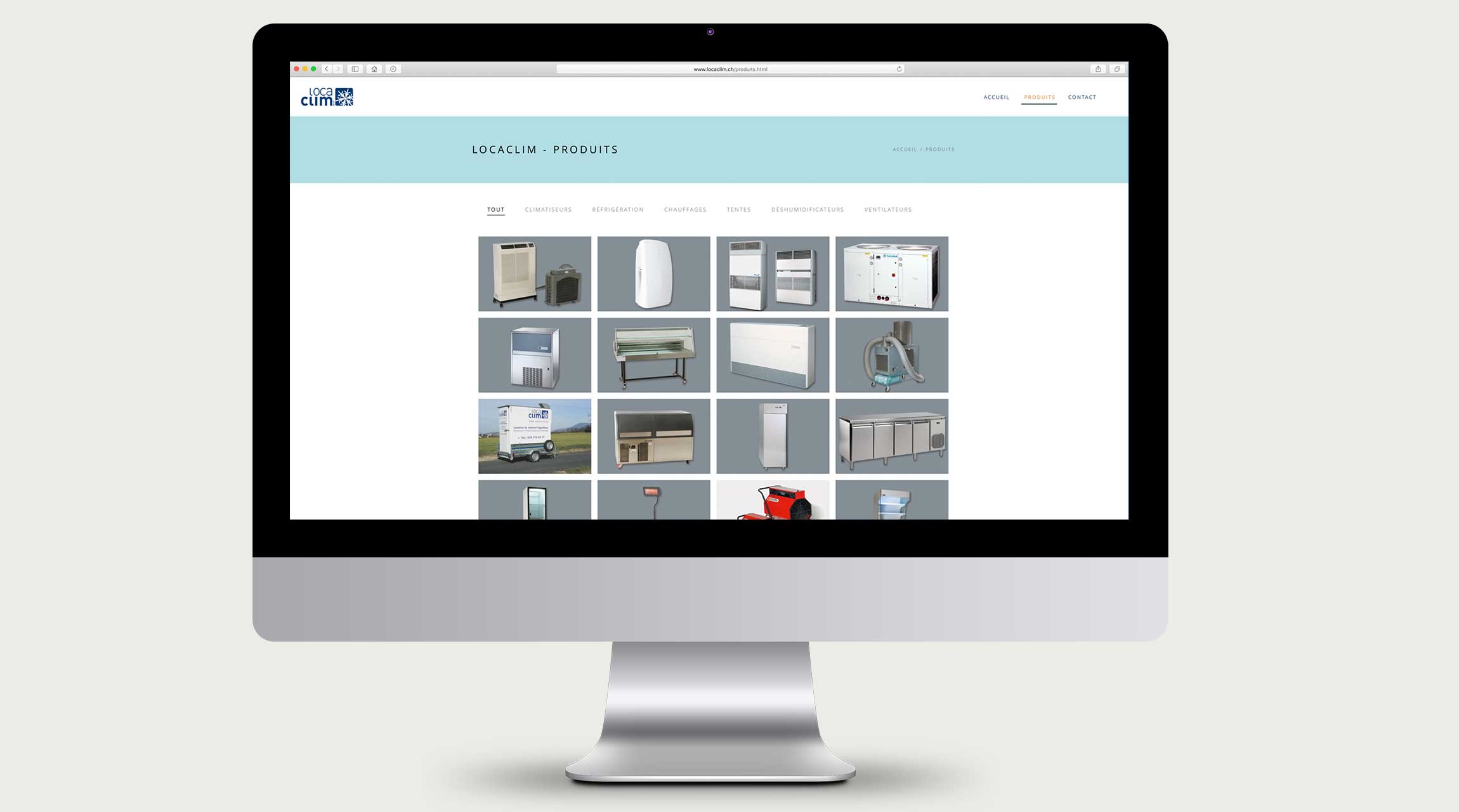 Site Internet pour Locaclim