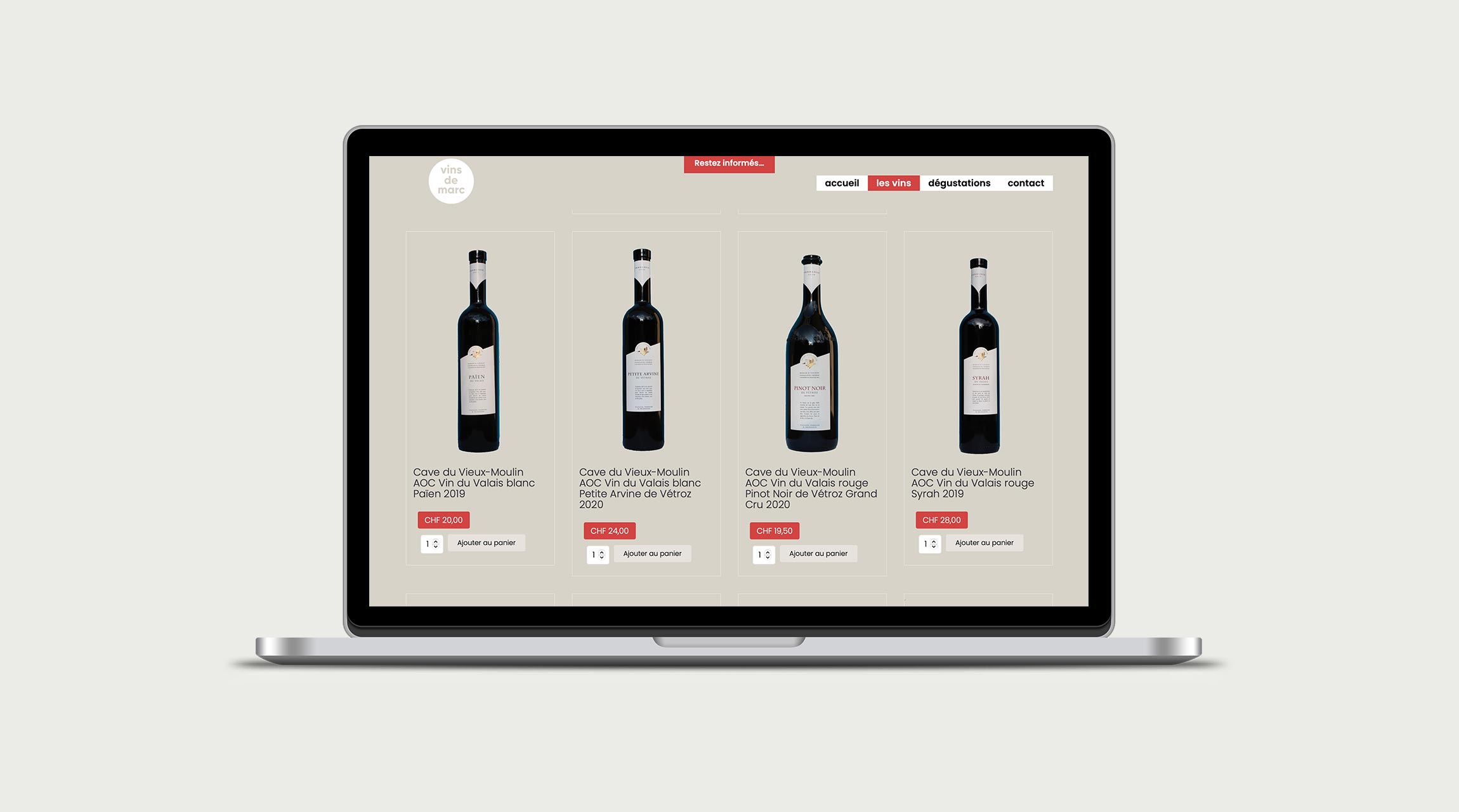 Vins de Marc page les vins